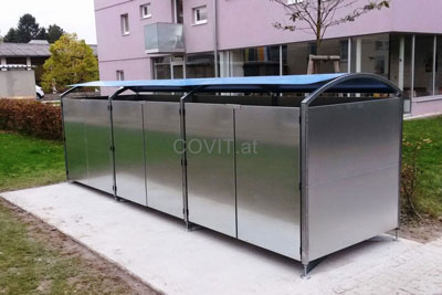 COVIT - Langlebige verzinkte Müllplatzeinhausung mit System